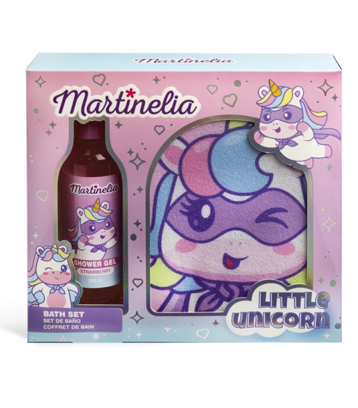 Little Unicorn Bath Set With Bath Glove