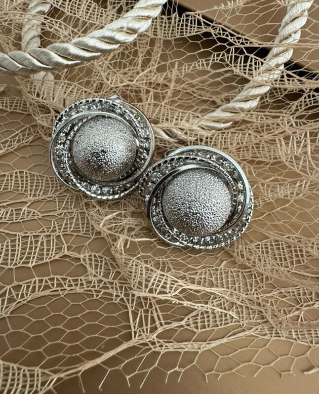 Silver perls earrings