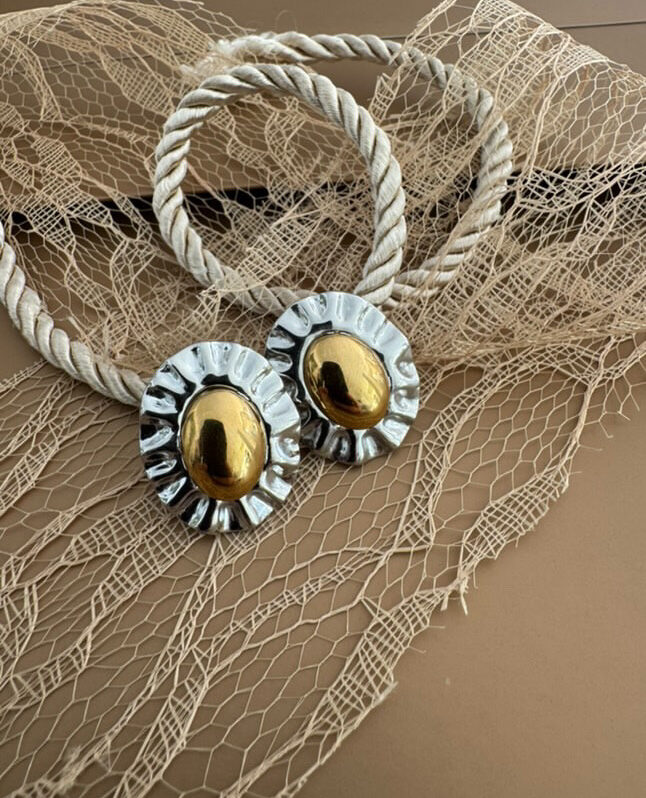 #3 SILVER AND GOLD EARRINGS