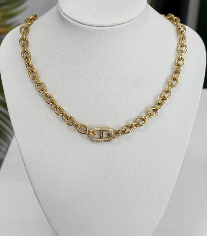 GOLD necklace stainless steel