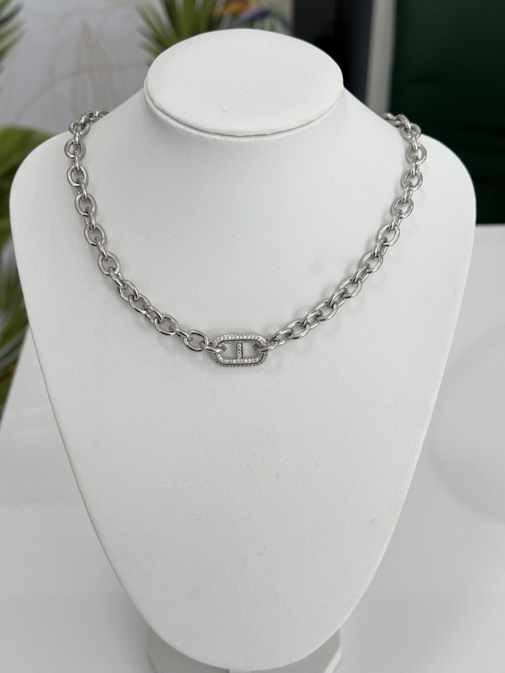 SILVER necklace stainless steel