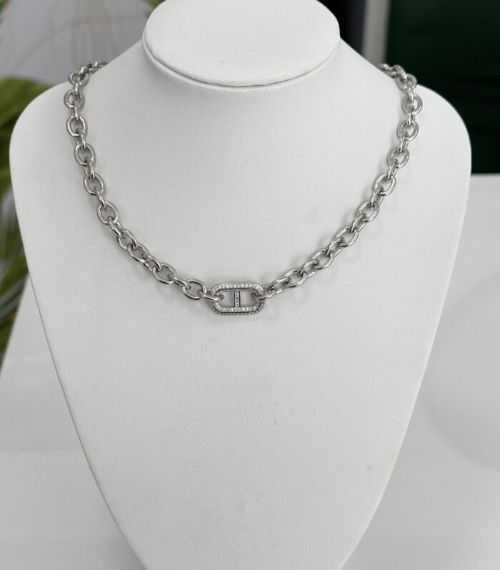 SILVER necklace stainless steel