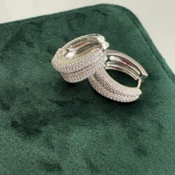 MONICA SILVER HOOPS