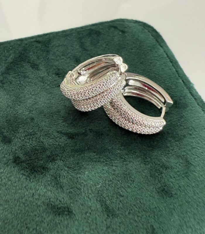 MONICA SILVER HOOPS