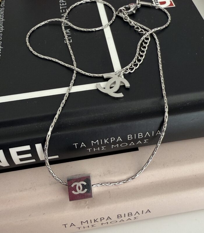 Chanel κολιέ ασημί