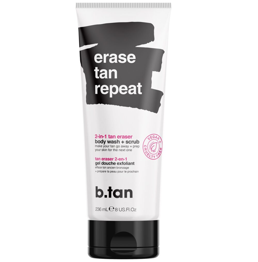 Ξε-μαυριστικό Body wash & scrub, Erase tan repeat, tan eraser 237ml - BTan