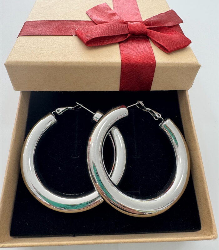 MADONNA HOOPS SILVER