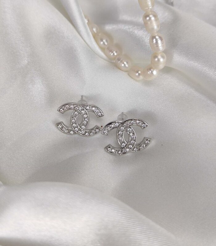 CHANEL SILVER EARRINGS