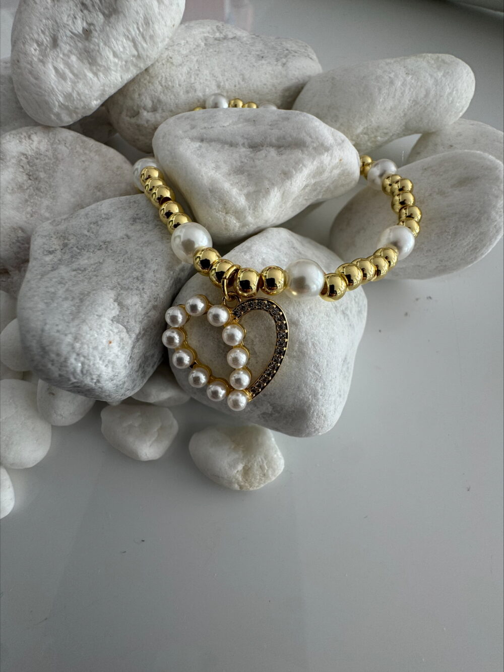PERLY HEART BRACELET
