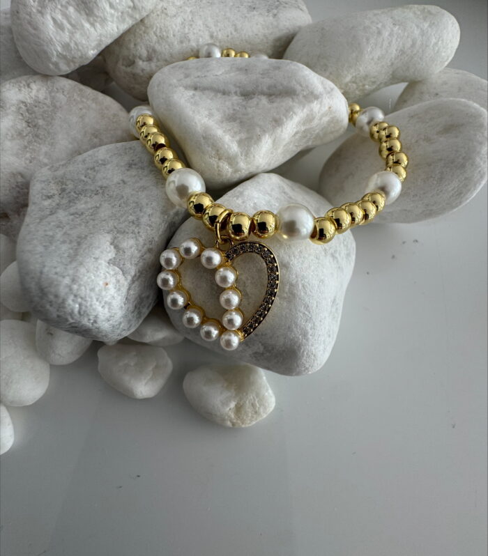 PERLY HEART BRACELET