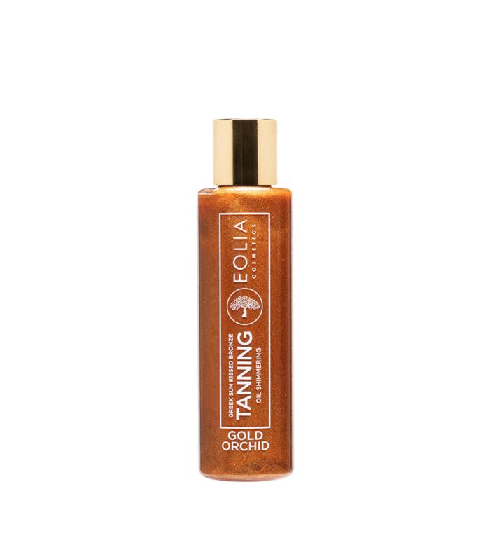 TANNING OIL SHIMMERING GREEK SUNKISSED BRONZE GOLD ORCHID
