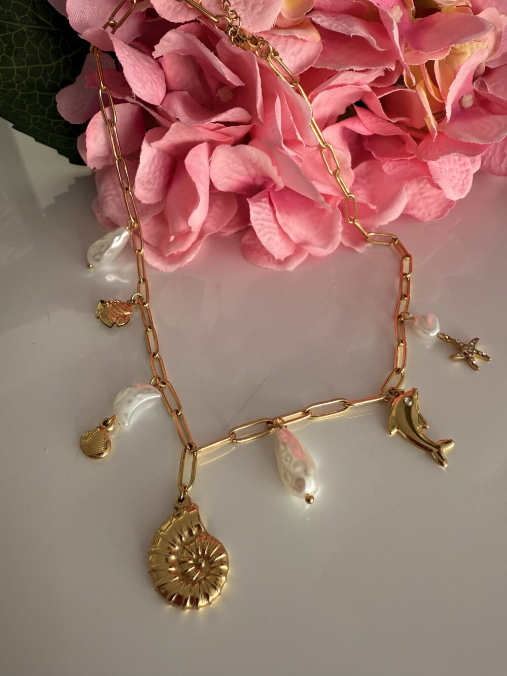 SUMMER NECKLACE WITH PEARL