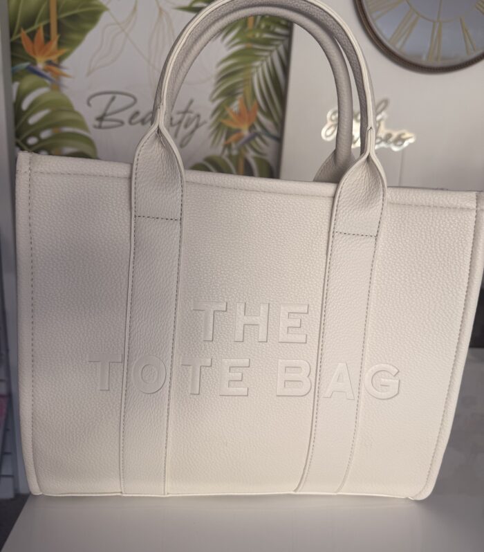 Μεσαιο μεγεθος the tote bag ασπρο