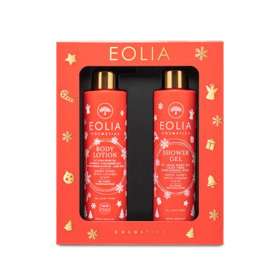 GIFT BOX BODY XMAS ΜΕΛΟΜΑΚΑΡΟΝΟ (BODY LOTION - SHOWER GEL)