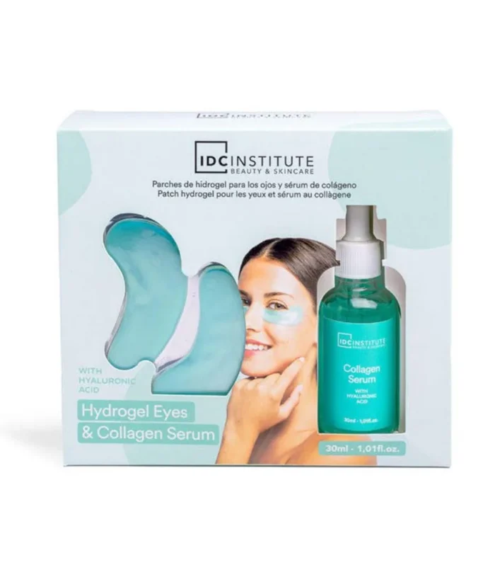 IDC Institute Collagen & Hyaluronic Acid Face Care Set – Ορός Προσώπου 30ml & Hydrogel Επιθέματα για τα Μάτια 1pair