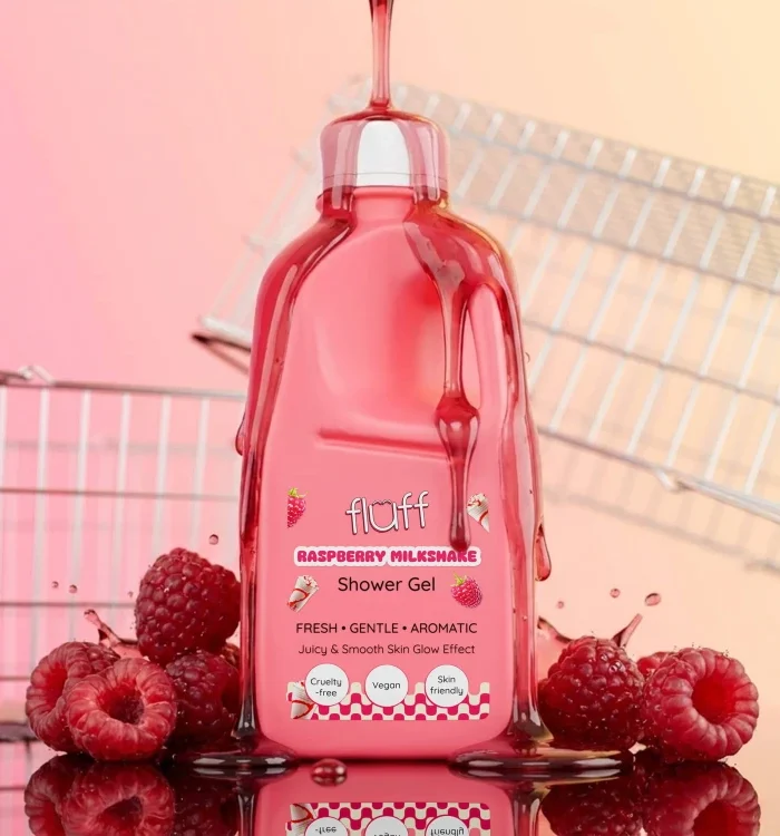 Fluff Raspberry Milkshake Shower Gel 500ml