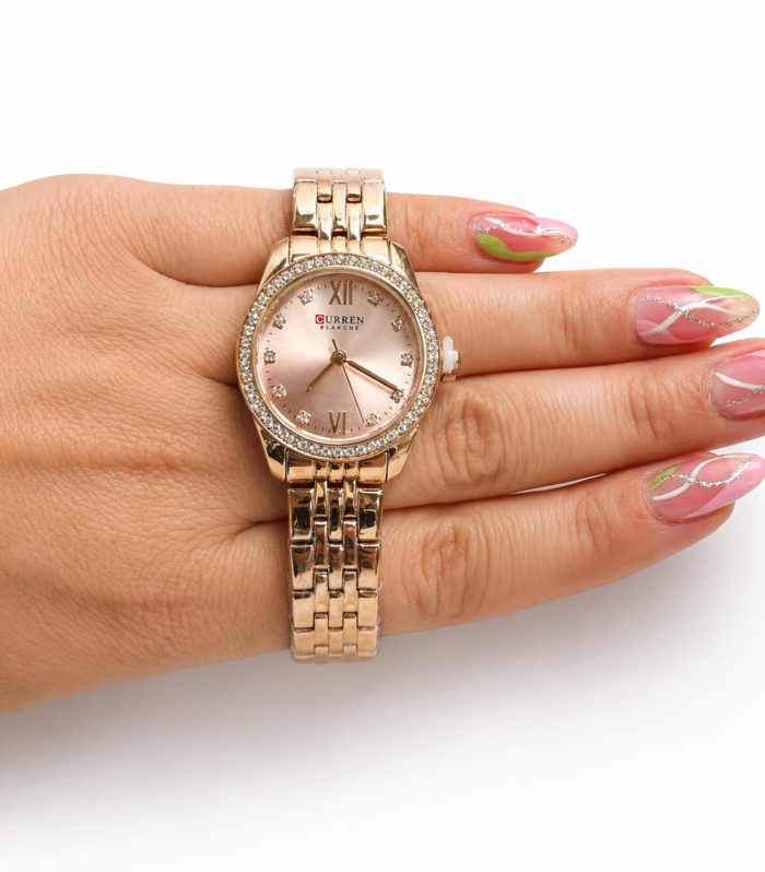 Rose Gold Crystal Elegance