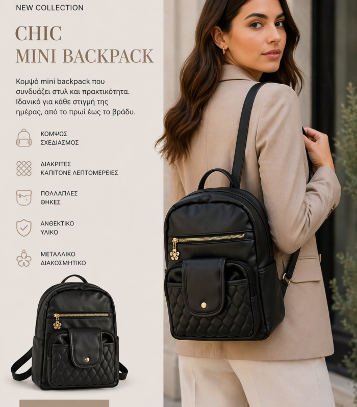 Chic Backpack Black