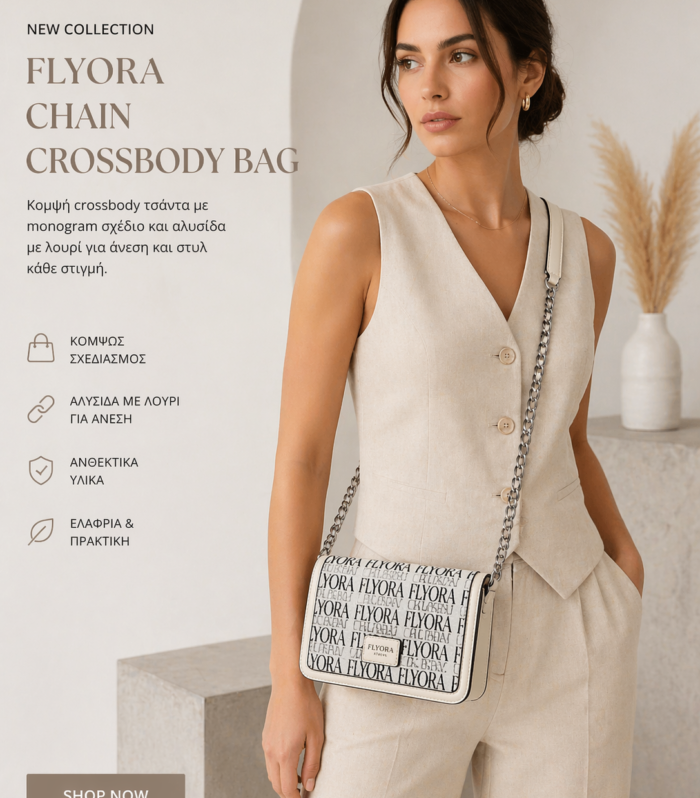 Flyora Chain Crossbody bag - white