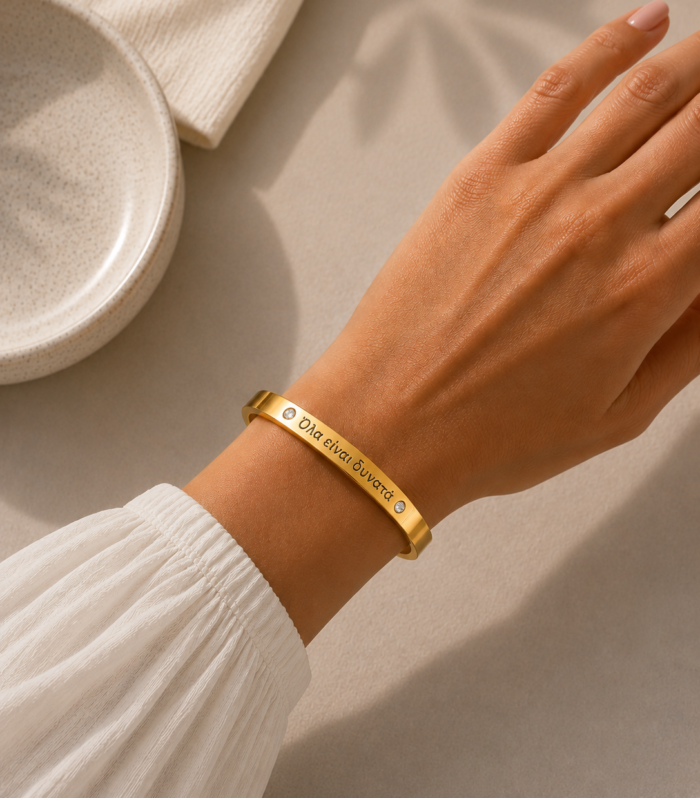 Forever Worlds Bangle gold