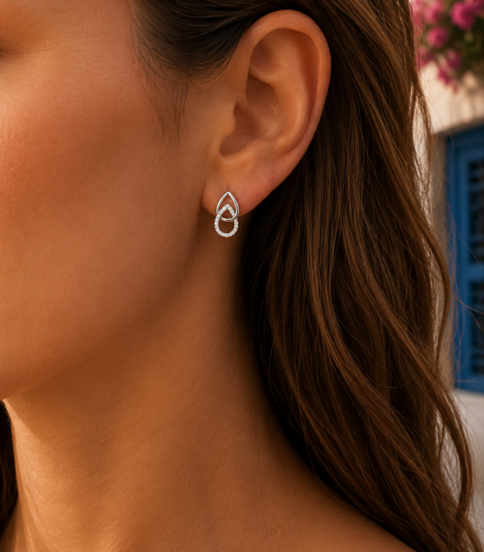 Silver Glow Earrings