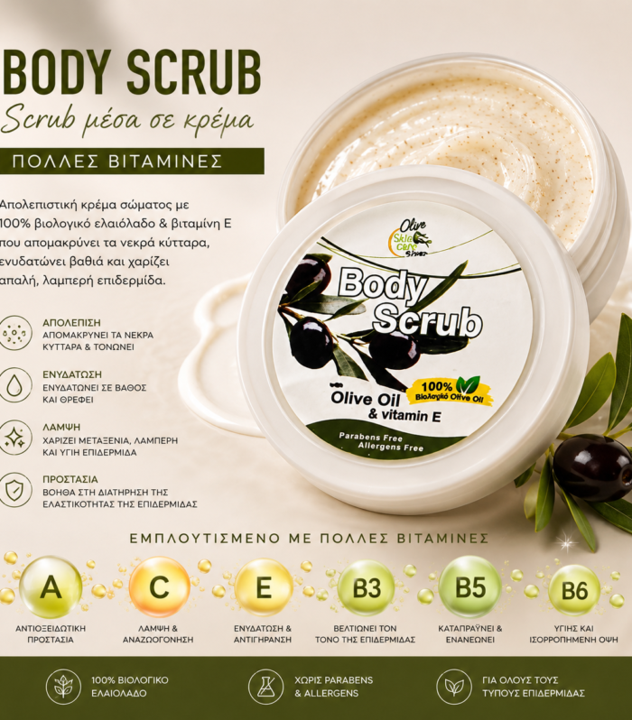 Victory Body Scrub μεσα σε κρεμα