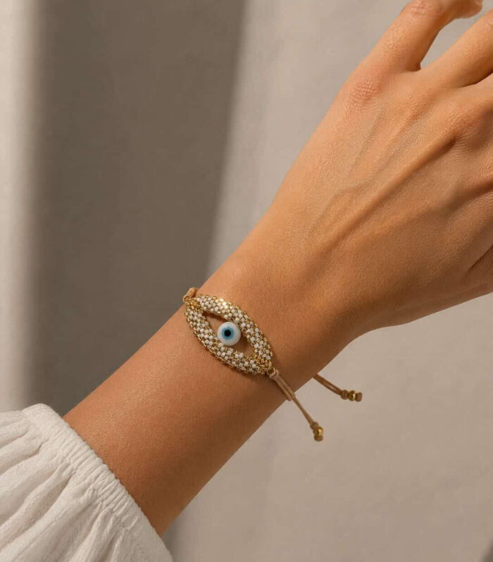 Golden Evil Eye bracelet